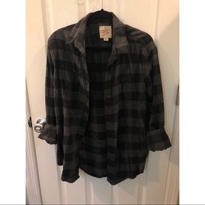 Checkered Print Flannel Shirt